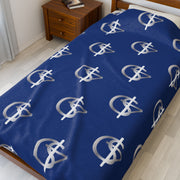 Cozy Velveteen Plush Blanket with Dollar Sign Pattern – Perfect for Home Décor, Gifts, and Celebrations