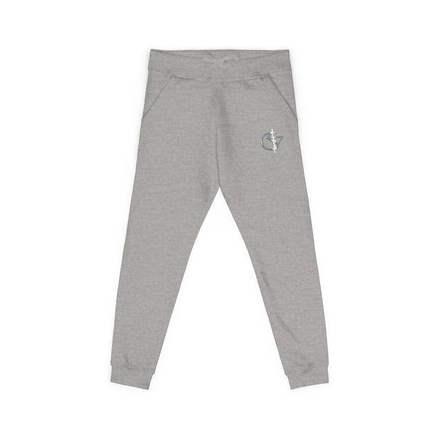 Cozy Unisex Fleece Sweatpants with Cute Embroidery, Casual Lounge Pants, Perfect for Relaxation, Gifts for Friends, Homewear