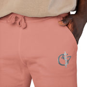 Cozy Unisex Fleece Sweatpants with Cute Embroidery, Casual Lounge Pants, Perfect for Relaxation, Gifts for Friends, Homewear