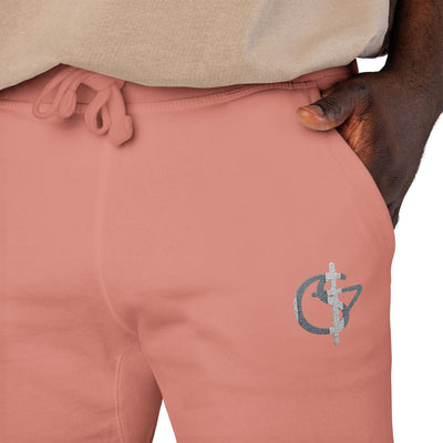 Cozy Unisex Fleece Sweatpants with Cute Embroidery, Casual Lounge Pants, Perfect for Relaxation, Gifts for Friends, Homewear