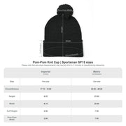 Cozy Pom-Pom Knit Cap with Embroidered Design, Winter Beanie, Casual Fashion Accessory, Gift for Her, Stylish Headwear