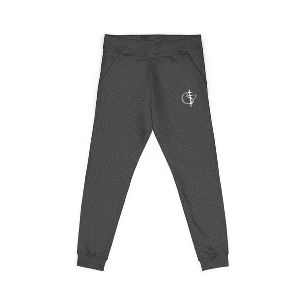 Cozy Unisex Fleece Sweatpants with Cute Embroidery, Casual Lounge Pants, Perfect for Relaxation, Gifts for Friends, Homewear