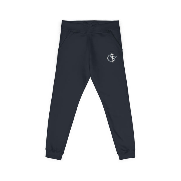 Cozy Unisex Fleece Sweatpants with Cute Embroidery, Casual Lounge Pants, Perfect for Relaxation, Gifts for Friends, Homewear