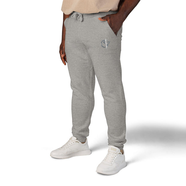 Cozy Unisex Fleece Sweatpants with Cute Embroidery, Casual Lounge Pants, Perfect for Relaxation, Gifts for Friends, Homewear