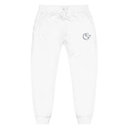 Cozy Unisex Fleece Sweatpants with Cute Embroidery, Casual Lounge Pants, Perfect for Relaxation, Gifts for Friends, Homewear
